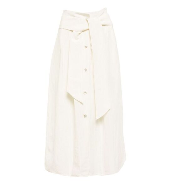 New. Vince Belted Button-Front Skirt. 1X. Retails $410 - Picture 9 of 15